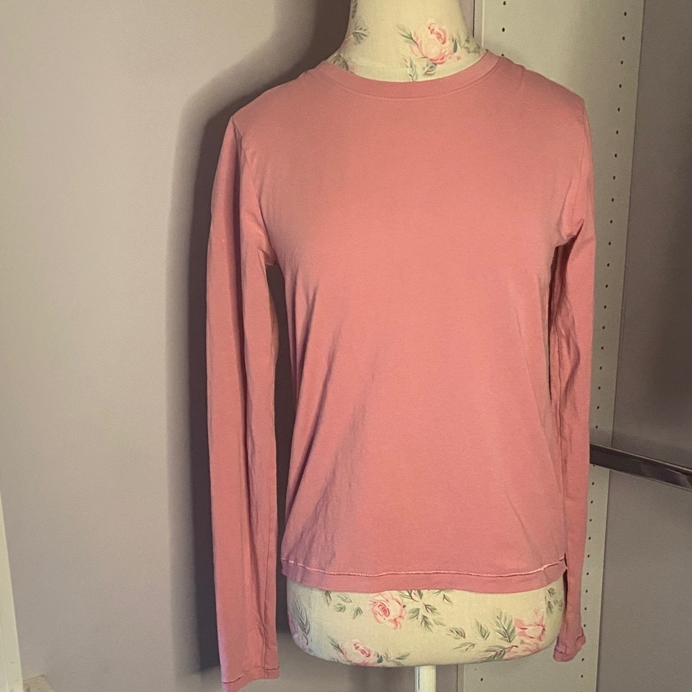 Athleta Kids Long Sleeve Crewneck Top - Rose